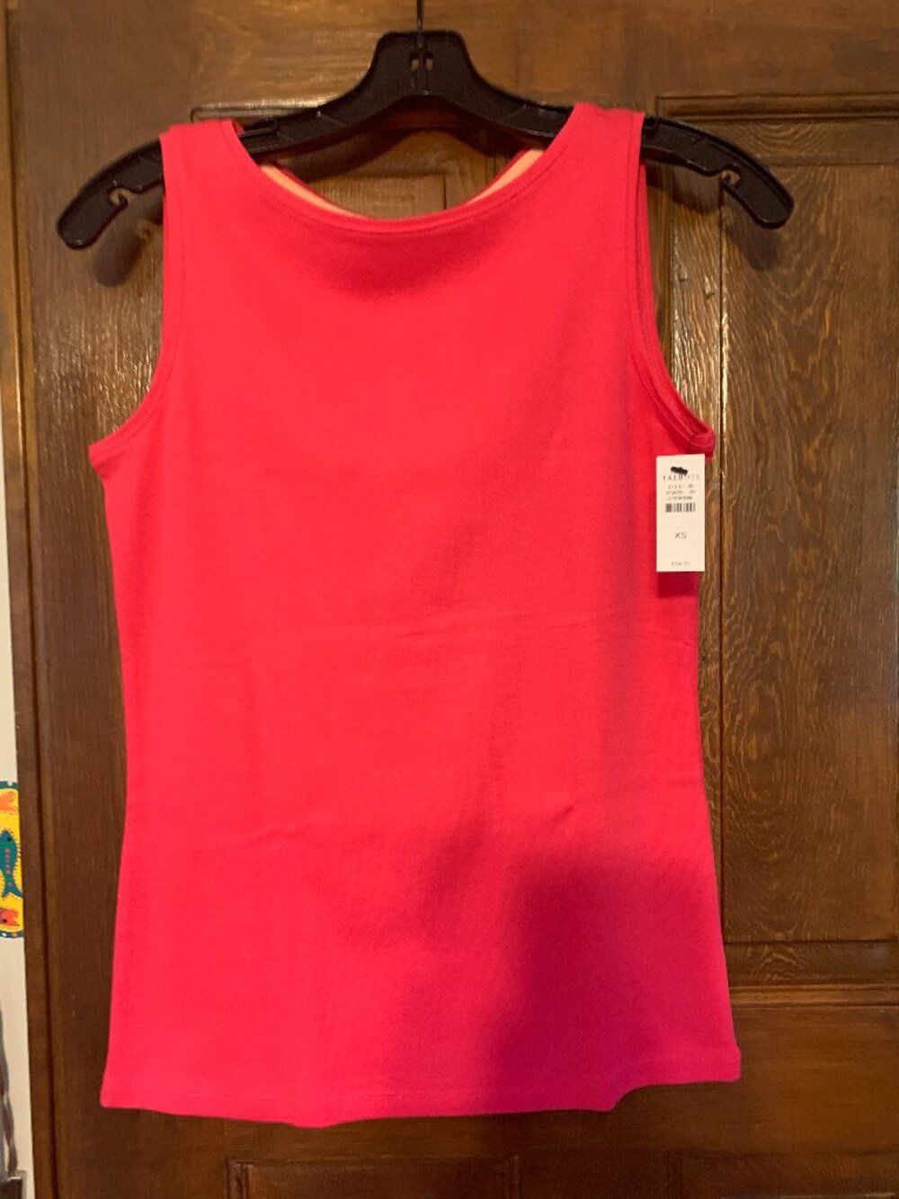 Talbots Cotton Bateau Neck Sleeveless Top, Size XS, NWT